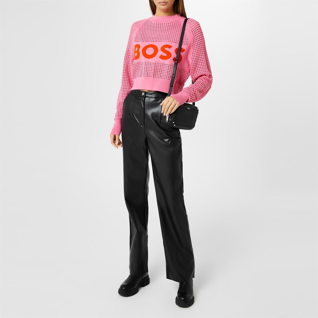 BOSS Damen C_fenniki Knitted_Sweater, M Medium Pink668