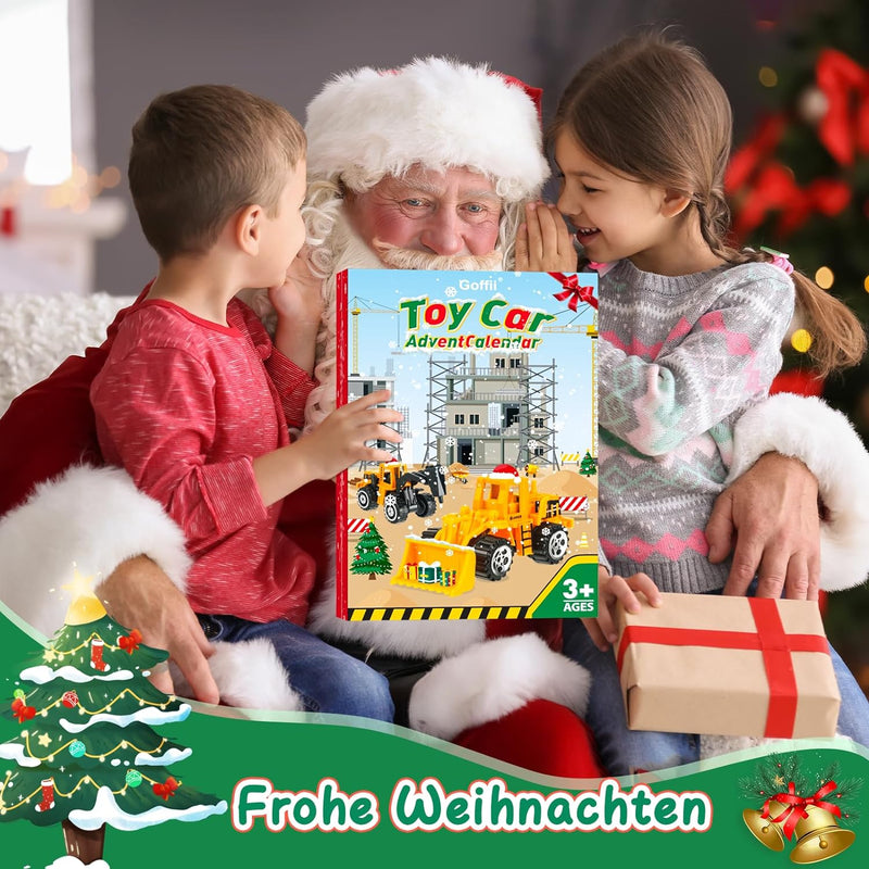 Adventskalender Kinder, Adventskalender 2023 Kinder Auto Spielzeug ab 3 4 5 6 Jahre Junge Mädchen Ki