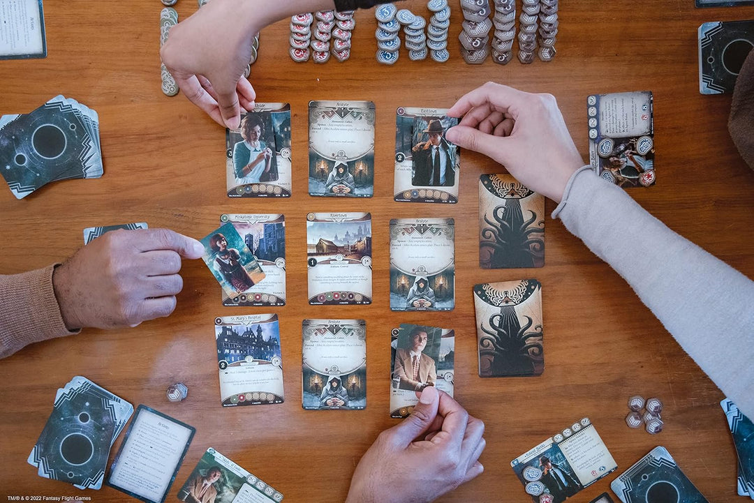 Fantasy Flight Games , Arkham Horror The Card Game , Card Game , Ages 14+ , 1 to 4 Players , 60 to 1