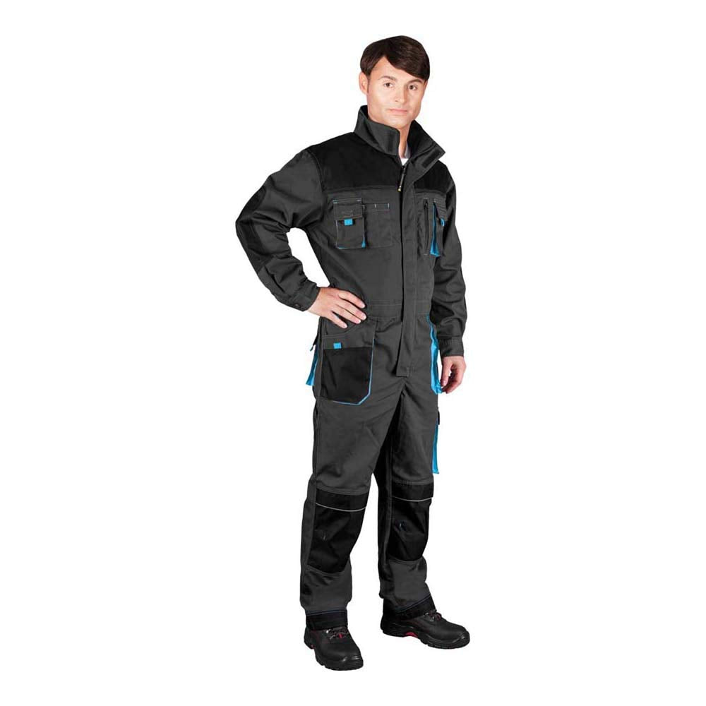 Leber&Hollman & Hollman Herren Overall LH-FMN-O, 65% Baumwolle, 35% Polyester, 270 g/m2, Hochkragen,