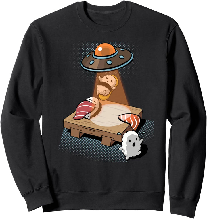 Ufo - Lustiges japanisches Sushi Sweatshirt