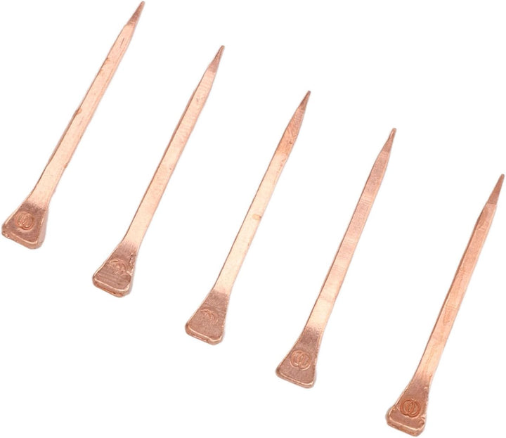 Hufeisennägel aus Kupfer, Hufeisennägel, Flexibel, Verschleissfest, Leicht, mit Aufbewahrungsbox für