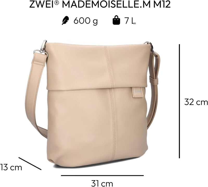 Zwei Damen Mademoiselle M12 Handbag Oat, Oat