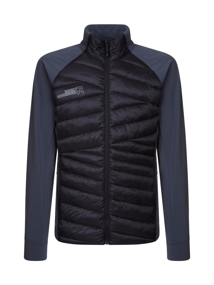 Rock Experience Herren Lancelot Hybrid Man Jacket Jacket M 0208 CAVIAR+1323 EBONY, M 0208 CAVIAR+132