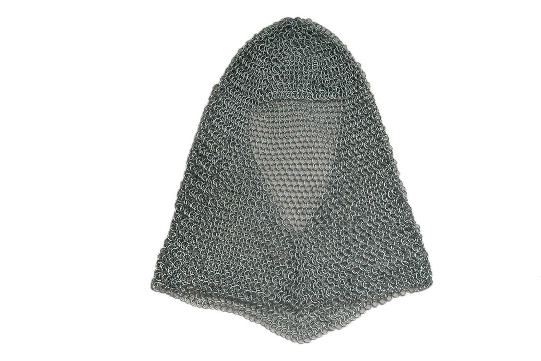 SZCO Damen Supplies Silver Chainmail Coif Stahl-Kettennetz