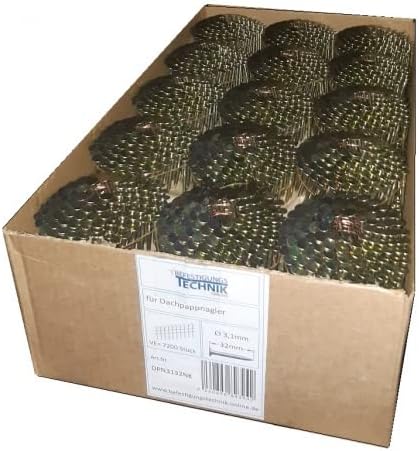 Dachpappnägel 3,1x19mm Ring feuerverzinkt passend für Dachpappnagler Prebena 4X-CNZ45 Makita AN454 B