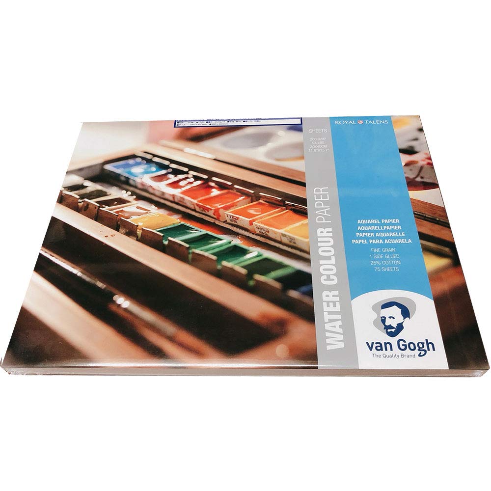 Van Gogh Aquarellpapier, 75 Blatt, 30 x 40 – 200 g