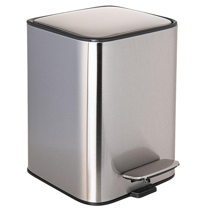 Erreke Badezimmer-Treteimer 3L, Silber, herausnehmbarer Inneneimer, Robust | Mülleimer Bad aus Edels