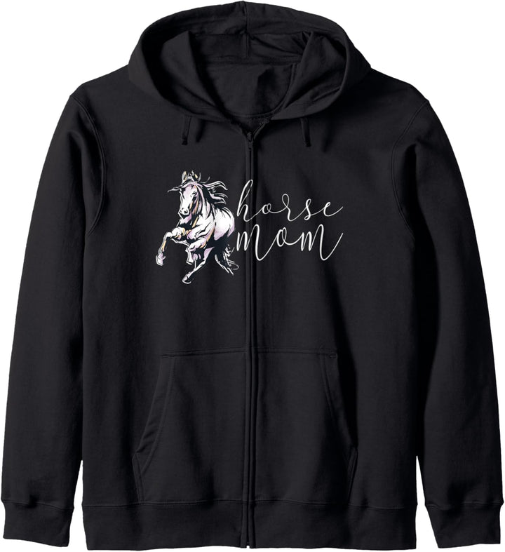 Horse Mom - Lustige Pferde Mama / Reiterin Kapuzenjacke