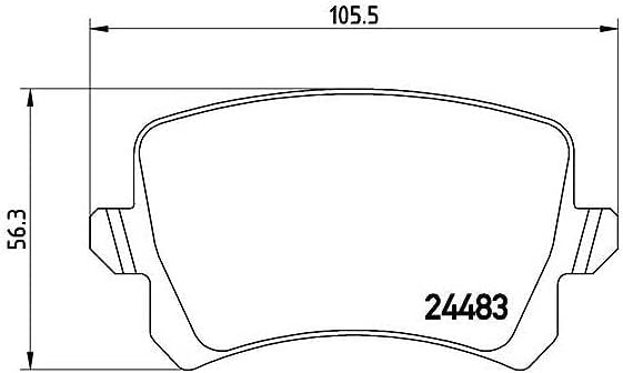 BREMBO Coated Disc Line Bremsenset Hinterachse inkl. Bremsscheiben Hinten Ø 282 mm Voll und Bremsbel