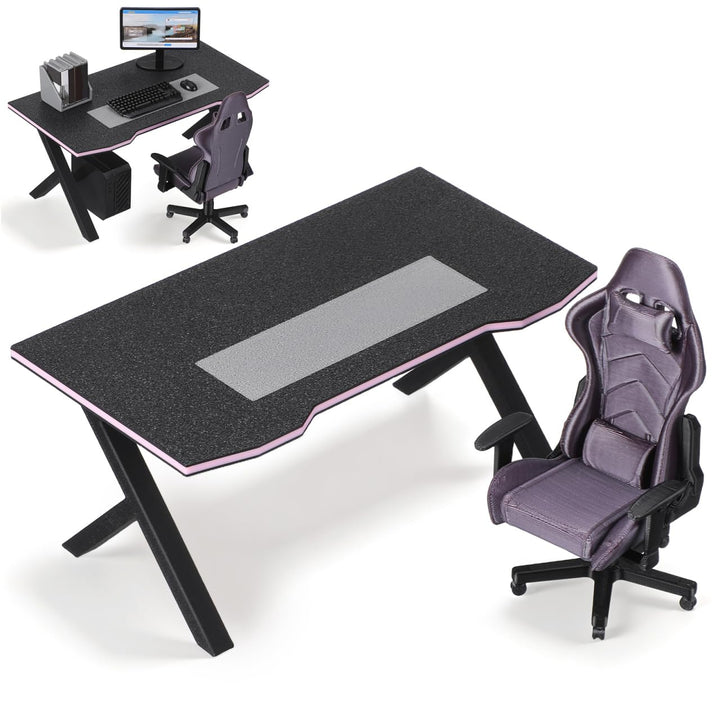 Didiseaon Miniatur-Gaming-Schreibtisch Und Puppenhaus-computerstuhl, Massstab 1:12, Mini-möbelmodell