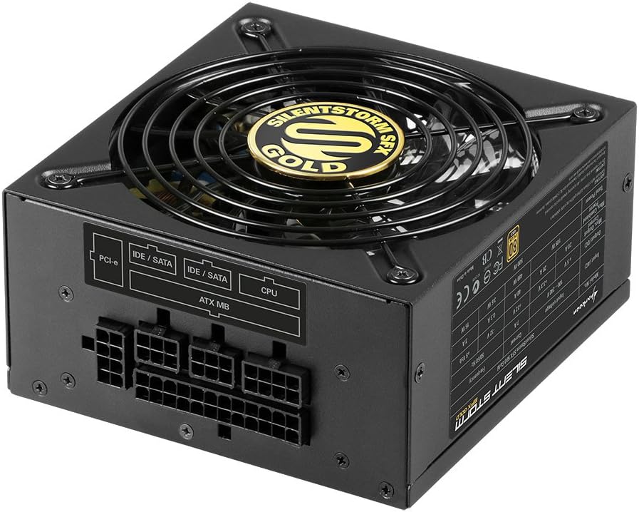 Sharkoon SilentStorm SFX Gold PC-Netzteil (500 Watt, SFX, Kabelmanagement)