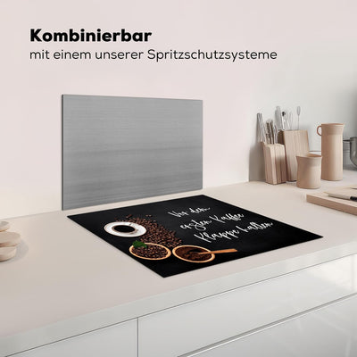 KitchenYeah© Herdabdeckplatte Einteilig Küche Abdeckplatte für Ceranfeld Abdeckung Induktionskochfel