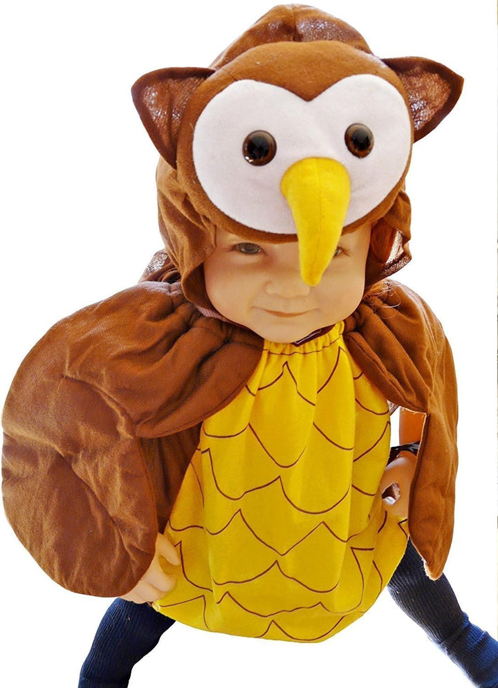 Eulen-Kostüm, F68 74-134, Baby Babies Klein-Kind Kinder-, Eule Uhu Vogel Wald-Tier Kostüm-e Fasching