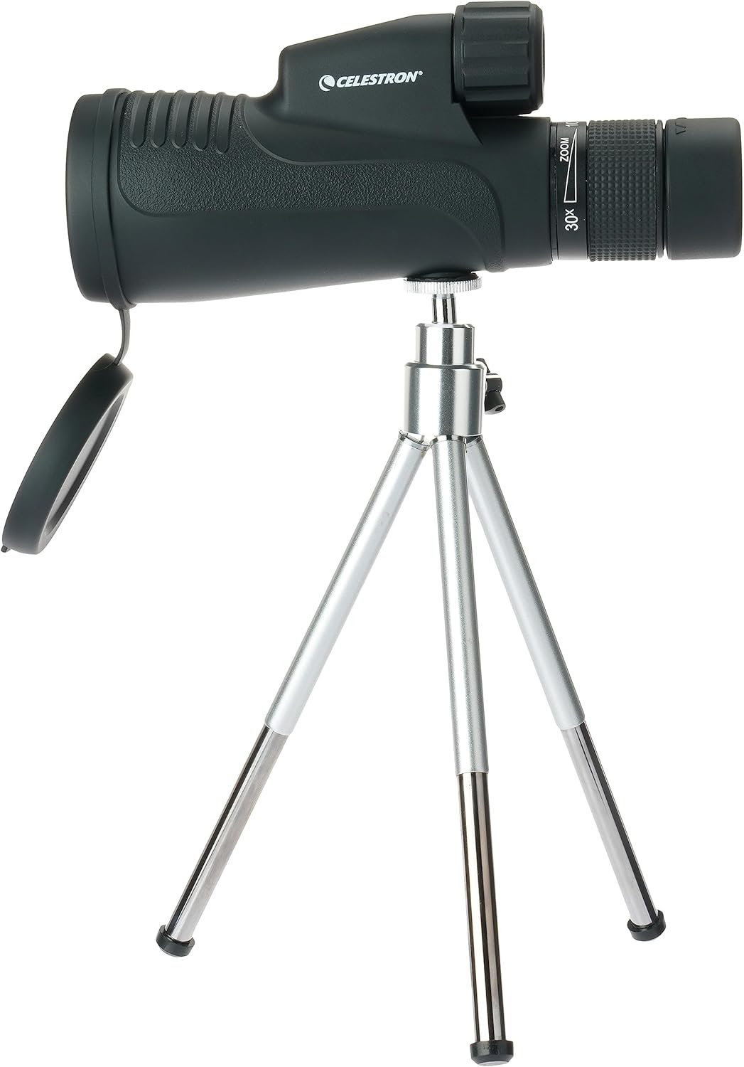Celestron 72373 Outland X 10-30x50mm Waterproof Monocular with Tripod, Cleaning Cloth, Eyepiece Cove