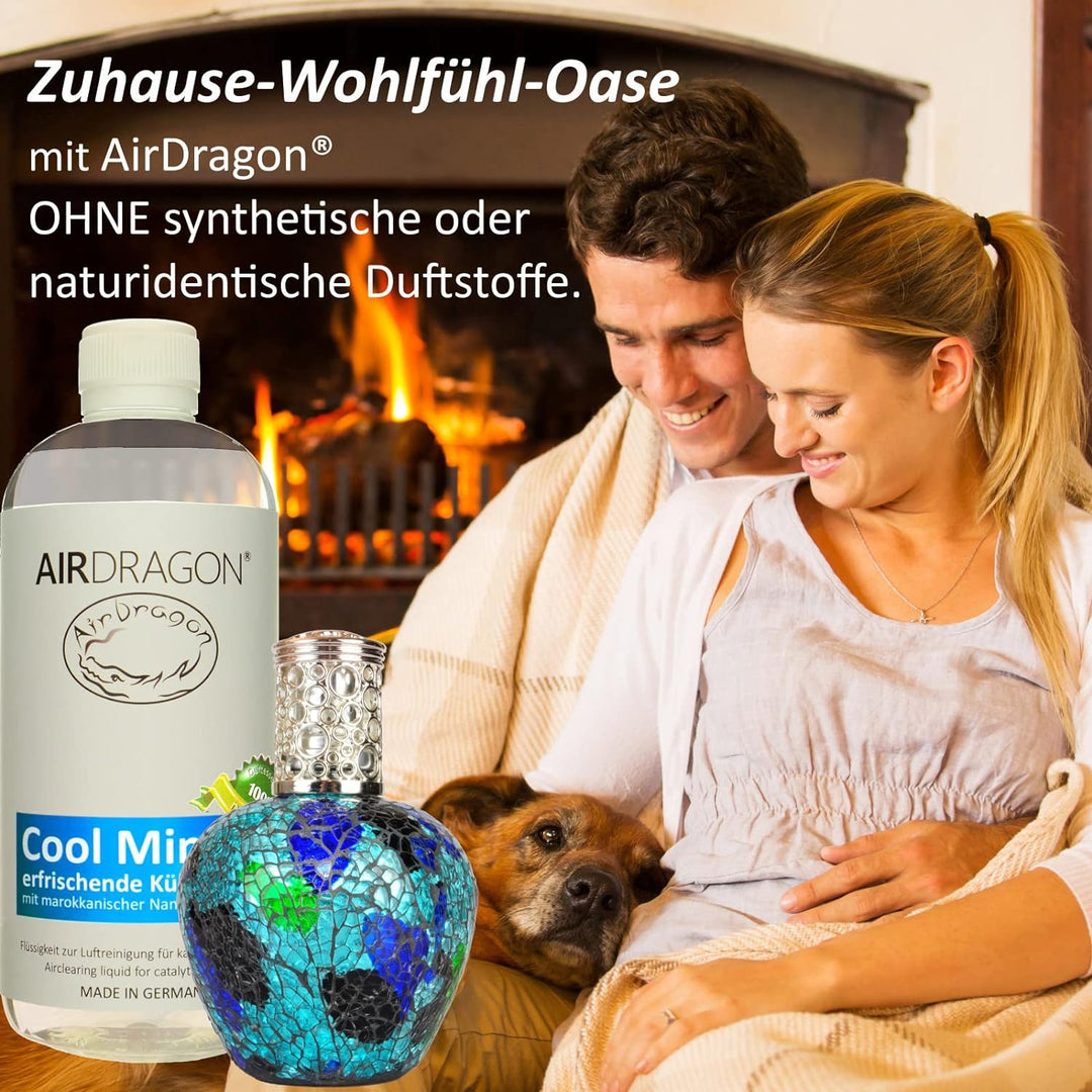 AIRDRAGON® COOL MINT • Für jede katalytische Lampe • OHNE künstliche Duftstoffe • 1000ml Premium Nat