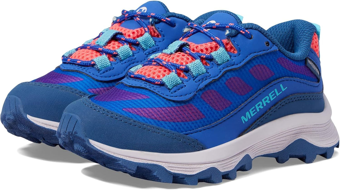 Merrell Unisex Kinder Moab Speed Low WTRPF Wanderschuh 29 EU Blau, 29 EU Blau