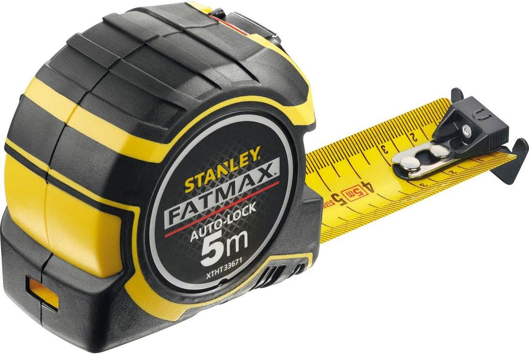 Stanley FatMax Pro Bandmass Autolock (5 m Länge, 32 mm Klingenbreite, BladeArmor-Überzug, Bi-Materia