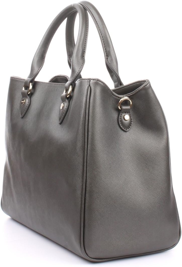 Liu Jo BOSTON BAG N66227E0140 Damen Bowlingtaschen 34x27x17 cm (B x H x T), Grau (Gun metal 90011)