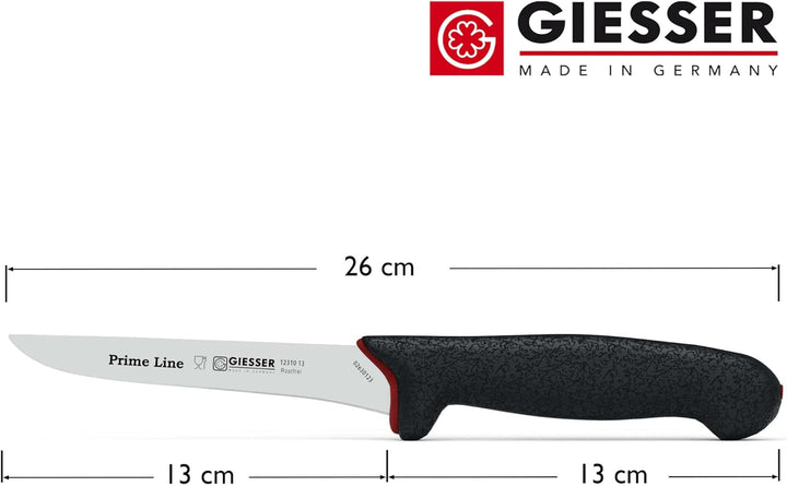 Giesser seit 1776 - Made in Germany - Ausbeinmesser rutschfest PrimeLine, 13 cm Klinge flexibel, sch