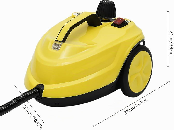 2000W Dampfreiniger, 1.7L Mehrzweck Handdampfreiniger mit 360° Drehbare Bürste, steam cleaner für Re