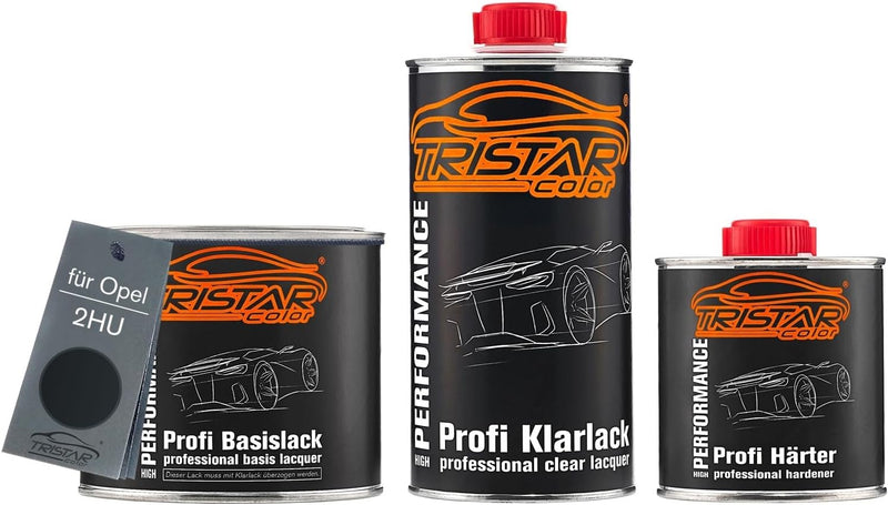 TRISTARcolor Autolack Set Dose spritzfertig für Opel 2HU Saphirschwarz Metallic/Black Sapphire Metal