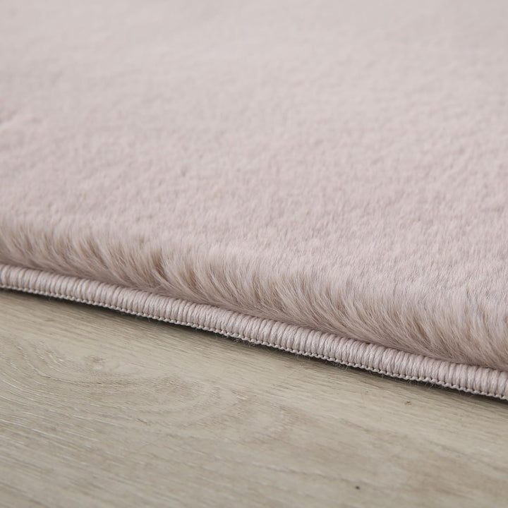 Weicher Hochflor Teppich Wohnzimme Waschbarer Teppich im modernen Stil Unicolor & Einfarbig Läufer T