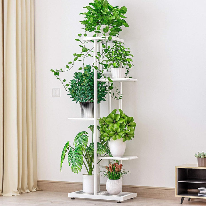 Wakects Regale für Pflanzen, Blumenregal, Regal für hohe und niedrige Blumenkübel für Garten, Terras