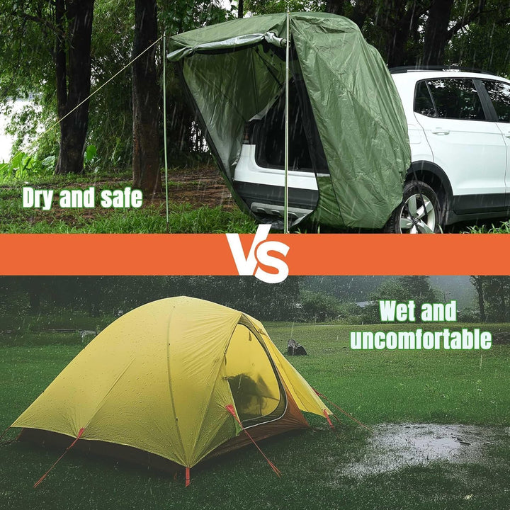 Universal Heckklappenzelt Caddy - Wasserdichtes Auto Heckzelt für Camping & Reisen - Kompatibel mit
