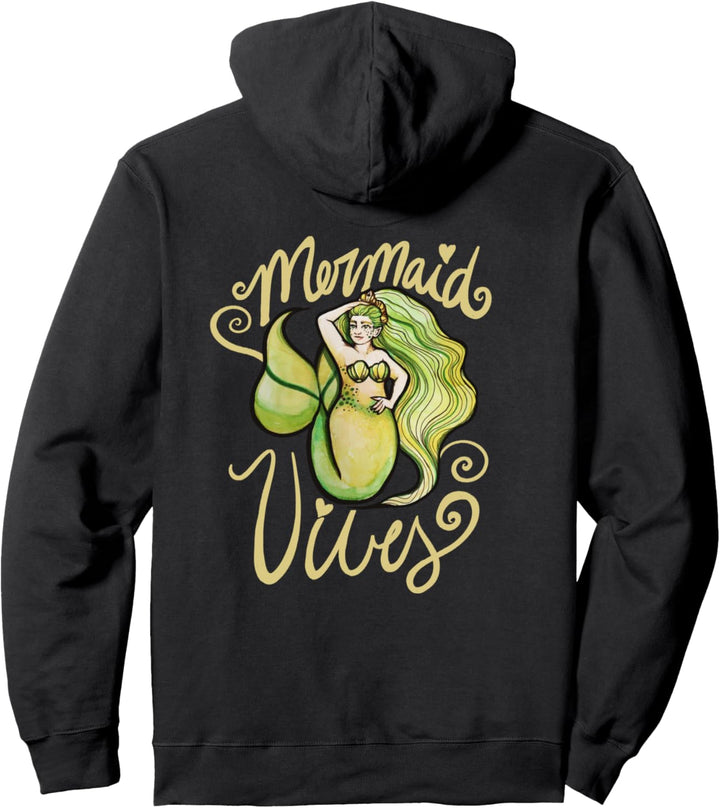 Mermaid Vibes nette Meerjungfrau Kunst Spass Pullover Hoodie
