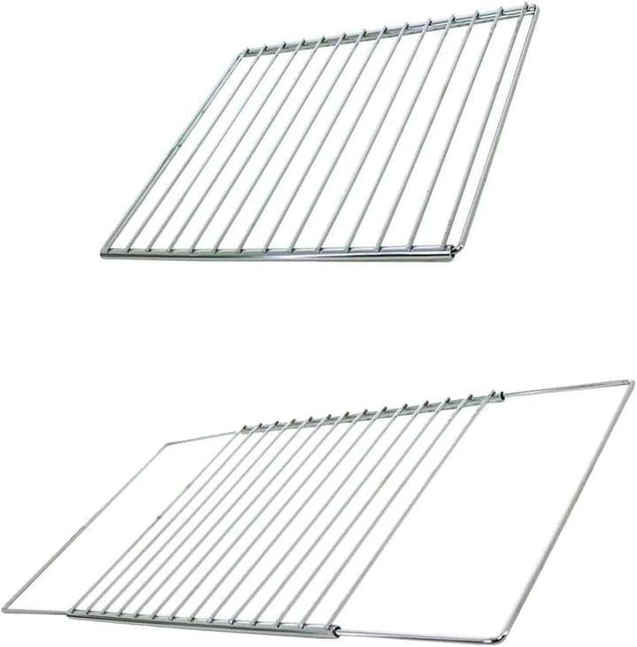 GC GLOBALCOMMERCE Grillrost ausziehbar 47 cm, Metall, grau, Estensibile da 47cm a 75cm