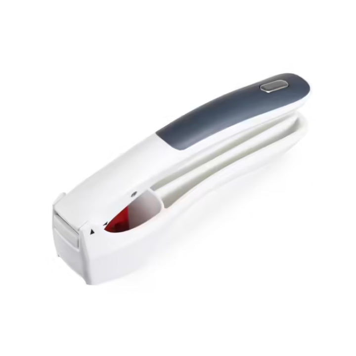 Zyliss E960006 Easy Clean Knoblauchpresse, Silber/Rot, Knoblauchpresse zum Zerkleinern von Knoblauch