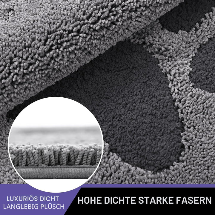 Schmutzfangmatte für Innenbereich 50 x 80 cm, rutschfeste waschbare Matte, niedriges Profil Innentür
