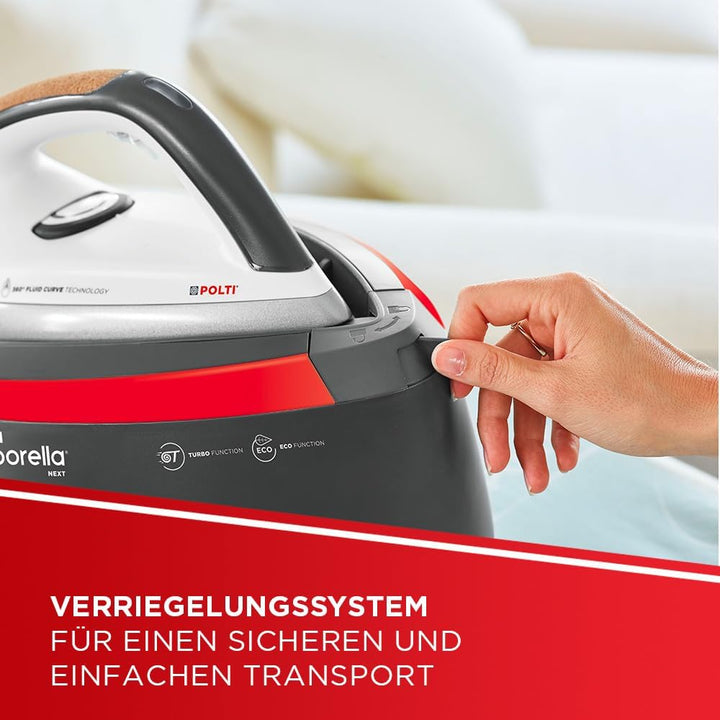 Polti Vaporella Next VN18.30, Dampfbügelstation mit Heizkessel, 6 Bar, mit ECO-Funktion und TURBO-Fu