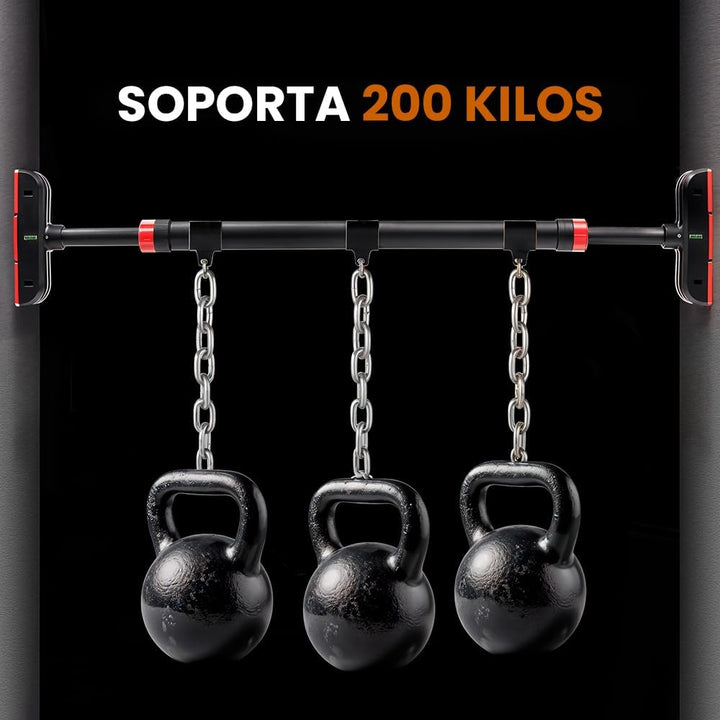 Multifunktionale Klimmzugstange ohne Schrauben und zusammenklappbar, Belastung 200 kg, Pull Up Bar z