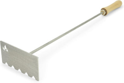 Grillrost.com Das Original Glutschieber Aschekratzer aus Edelstahl - Für Kamin Feuerschale und Kache