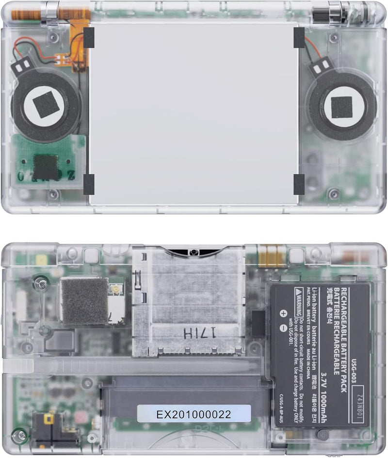 eXtremeRate Ersatz Gehäuse Case für Nintendo DS Lite NDSL, Voll Hülle&Knöpfen&Screen Protector Shell