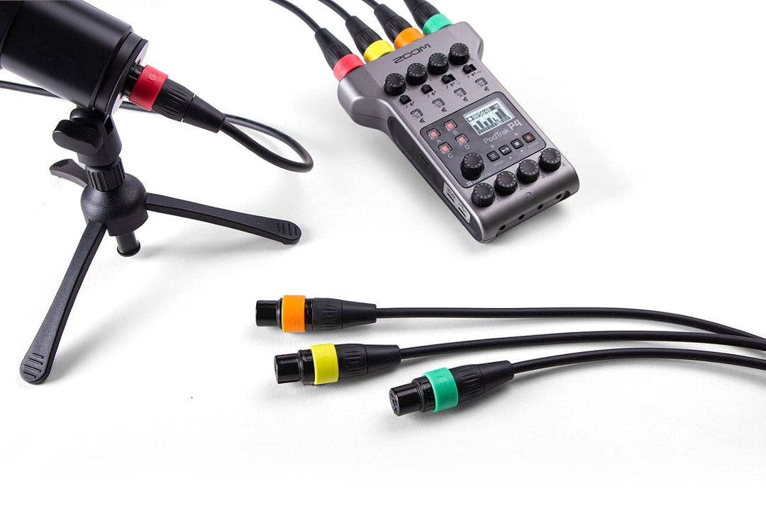 Zoom XLR-4C/CP XLR Mic Cables with Color ID Rings
