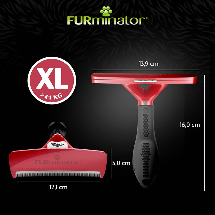 FURminator deShedding-Tool Hund Grösse XL Kurzhaar - Hundebürste für sehr grosse Hunde zur Entfernun