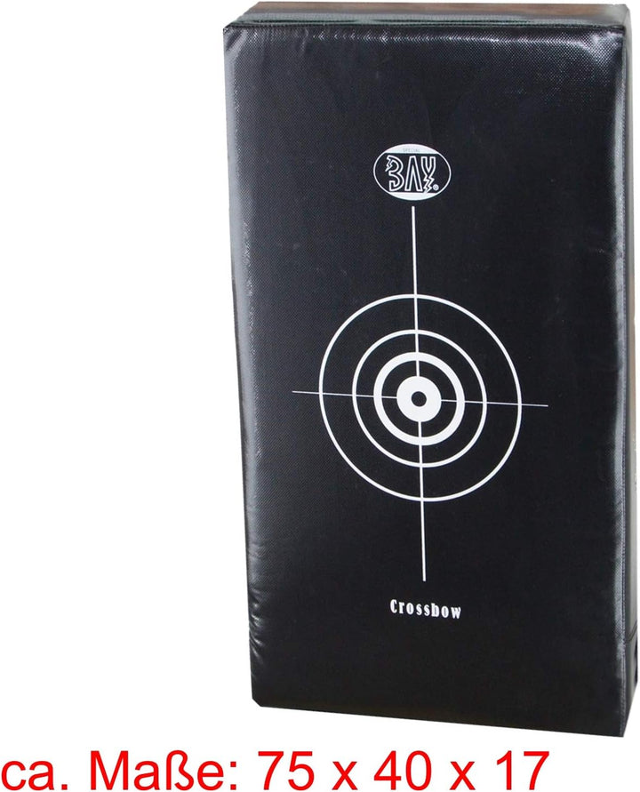 BAY® 75 cm Crossbow riesen Schlagpolster, Schlagkissen, Pratze, Kickboxen Thaiboxen Muay Thai, schwa