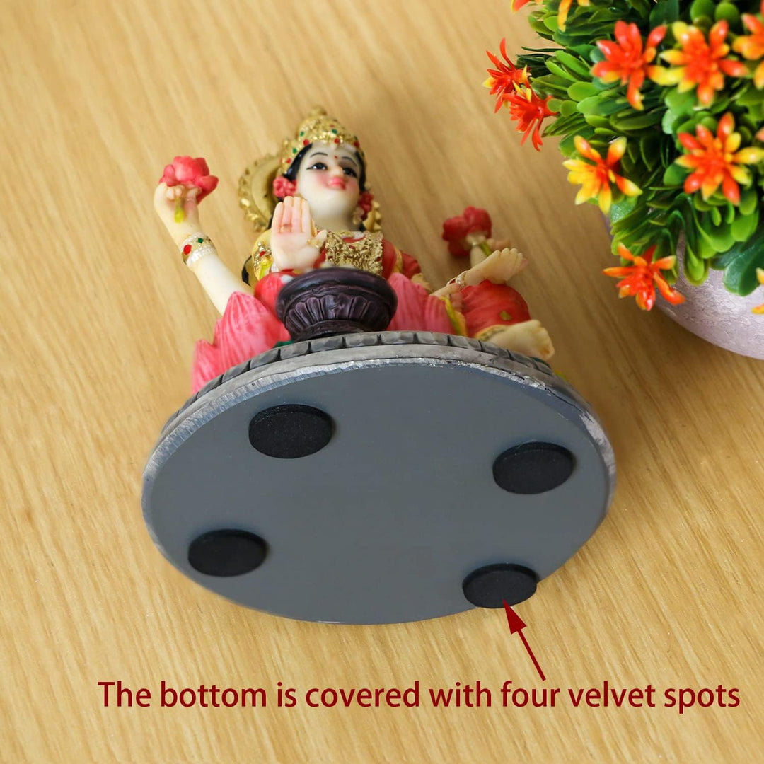 Indische Göttin Lakshmi Statue Figur – 13 cm H Lakshmi Idols Statue Murti Laxmi Staue Home Office Te