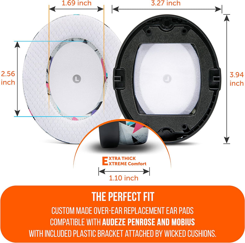 WC Freeze Penrose Ersatz-Hybridgewebe-Ohrpolster mit Kühlgel für Audeze Penrose und Mobius, hergeste