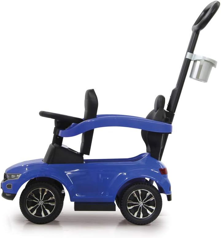 JAMARA 460462 Rutscher VW T-ROC 3in1-Kippschutz, Kofferraum, Schub-und Haltestange mit Lenkfunktion,