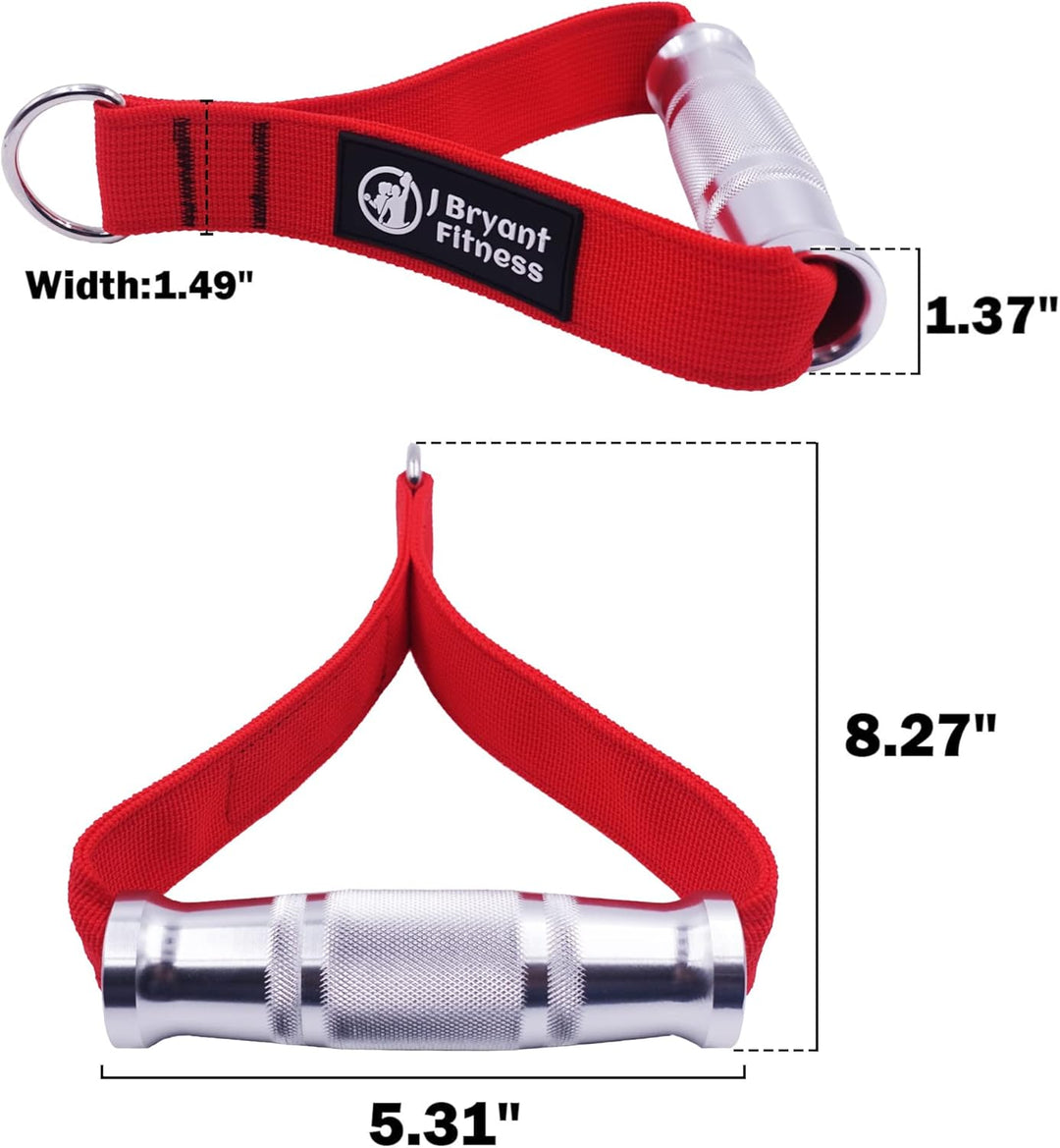 J Bryant Fitness Resistance Band Handle Cable Machine Attachment for Pulley Machine Heavy Duty Metal