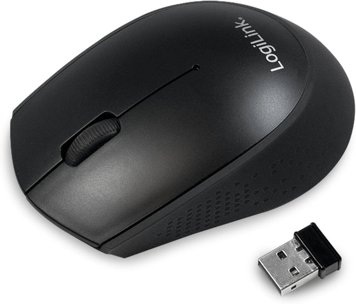 LogiLink ID0161 Tastatur Maus Kombination Funk 2.4 GHz schwarz