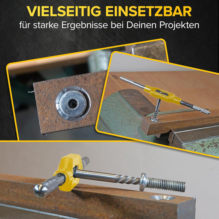 Schraubenausdreher Set [inkl. Windeisen | extra griffig] - 5 tlg. Linksausdreher Set | Ausdreher Set