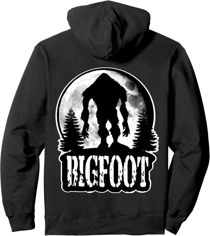 Bigfoot: Yeti Sasquatch Wood Booger Skunk Ape Wild Man Moon Pullover Hoodie