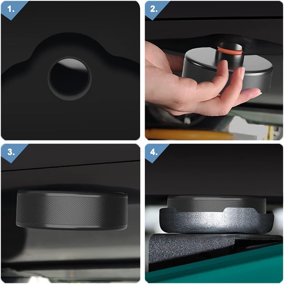 BANGTING Wagenheber Gummiauflage Für Tesla Model 3/ Model S/Model X,4 Stücke mit einem Aufbewahrungs