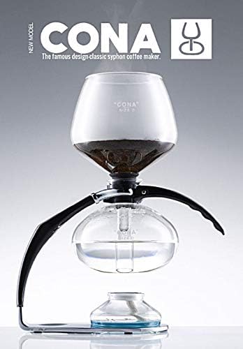 CONA Coffee Maker, 2022 'Size D-Genius All-Glass' für 6-8 Tassen oder