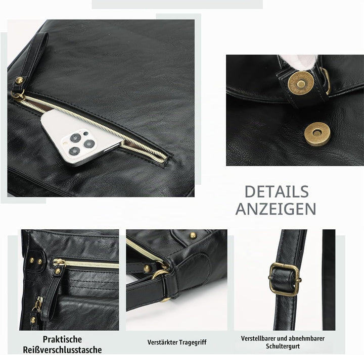 KL928 Tasche Damen Umhängetasche kleine Handtaschen Schultertasche Damentasche Damenhandtasche mitte